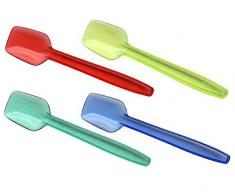 1-PACK Eislöffel bunt 90mm, lebensmittelecht, sehr stabil, farbig sortiert, 100 Stück