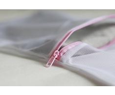 Demarkt 5 Stück Wäschenetz, Verdicken Netz Wäschesack Wäschetasche Set Waschbeutel für empfindliches, Bluse, Strumpfwaren, BH, Unterwäsche, Socken (feinmaschig) mit Reißverschluss (Wei?)