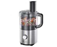 Russell Hobbs Mini-Küchenmaschine Compact, platzsparendes Design, 1.2l spülmaschinenfeste Rührschüssel, Edelstahlscheibe (Schneiden&Raspeln), Zerkleinerer, kompakter Food Processor 25280-56