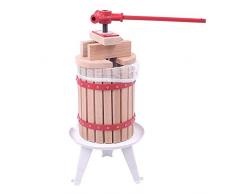 Hanllin Saftpresse Obstpresse mechanische Presse inklusive Pressnetz - Diverse Größen - (6 Liter Obstpresse)