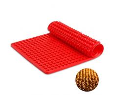 SveBake Silikon Backmatte - 1cm Halbkugel Silikonmatte mit Noppen - 468er Backform für Hundekekse & Hundeleckerlies, Backpapier - Backunterlage - Pralinenform, 40x29cm