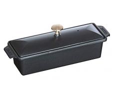 Staub 40509-575-0 Terrine, 30 x 11 cm, 1,45 L, Innen schwarz glänzend, schwarz