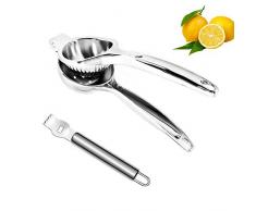Meilo Zitronenpresse, handgepresste Limettenpresse, Fruchtsaftpresse mit Zitronenschaber, spülmaschinenfest (Zinc Alloy)