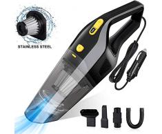 Uvistare Autostaubsauger, 3 in 1 Handstaubsauger 120W 6000Pa Nass & Trocken Auto Staubsauger mit Waschbarer Edelstahl Filter für Auto