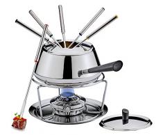 Spring 2622406018 Classic Eco Fondue-Garnitur, Edelstahl, silber, 27,4 x 29 x 30 cm