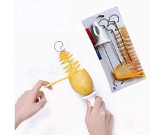 OIYINM77 Kartoffel-Spieß-Spiral-Kartoffel-Schneider-Hand-geschnittenes Kartoffel-Rollen-Werkzeug Gemüsehobel