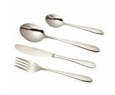 Solex 1012319210 Besteck-Set LUNA 24 - Teilig, Edelstahl, silber, 14 x 2 x 1 cm