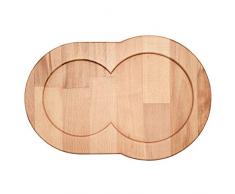 Streambrush Holz Unterlage (Ein echter Hingucker) - Gleitbrett & Ständer für Senseo Viva Kaffeepadmaschine I Perfekter Untersetzer aus massiven Buchenholz Typ Charlie