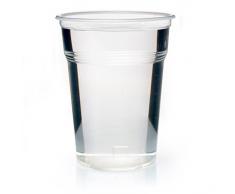 400 x Trinkbecher Eichstrich 0,4l Ausschankbecher klar Plastikbecher Bierbecher 400ml