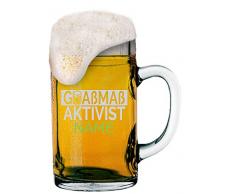 Goaßmaß Bierkrug 1 Liter mit Gravur von Logo + Namen Ihrer Wahl | individuell-gestalteter Goaßmaßkrug - MeinGlas (Motiv 02)