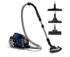 Philips FC9745/09 beutelloser Staubsauger PowerPro Expert (750 W, 2 L Staubvolumen, extra Turbodüse für Tierhaare ) blau/ schwarz