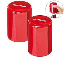 PEARL Pushup Flaschenöffner: 2er-Set ultrapraktische Flaschenöffnerpush2open (Kapselheber) (Pop-Up-Bieröffner)