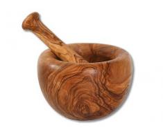 Mörser mittel Olivenholz Durchm. ca. 10 cm