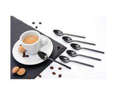 GRÄWE Espressolöffel 6 Stück, Edelstahl - Titan, Serie LISSABON, Besteck