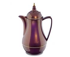 ROTPUNKT Isolierkanne 911 SEMA 1,0 l | Zweifunktions-Drehverschluss | BPA Frei- gesundes Trinken | Made in Germany | Warm + Kalthaltung | Glaseinsatz | Shiny Amethyst