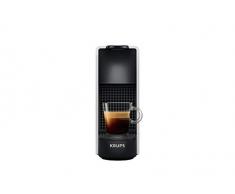 Krups Nespresso XN110E Essenza Mini kompakte Kaffee-Kapselmaschine (1260 Watt, 19 bar Pumpendruck, automatische Abschaltung) Silber
