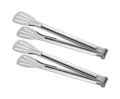 miuse Kochzange, Küchenzange Edelstahl, hitzebeständige Grillzange zum Kochen, Servieren, Grillen, Buffet, Salat, Eis, Ofen - 12 Zoll (2 Satz)