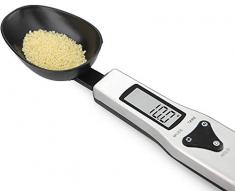OBEST Küchenwaage Digitale Messlöffel, Elektronisch gewichteter Küchenlöffel, 500 g / 0,1 g Messlöffel mit LCD-Display zur Messung Trockener Flüssiger Inhaltsstoffe Milchteemehl