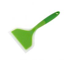 AOLVO Omelettspatel, Silikon, breit, weich, hitzebeständig, Antihaft-Pfanne, Tamagoyaki, Pfannenwender für Eier, Crepes, Brownies, Fisch, Pfannkuchen, Pizza, Küche, zufällige Farbe