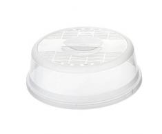 Rotho 1749800096 Mikrowellenabdeckhaube Basic - aus Kunststoff (PP) - Durchmesser 28,5 cm - fÃ¼r grosse Teller - transparent