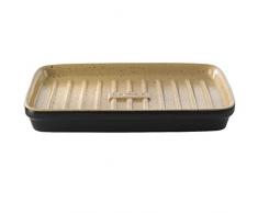 Römertopf Lafer BBQ Plancha rechteckig mit Grillstegen