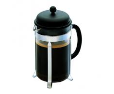Bodum 1913-01 CAFFETTIERA Kaffeebereiter (French Press System, Permanent Edelstahlfilter, 0,35 liters) schwarz