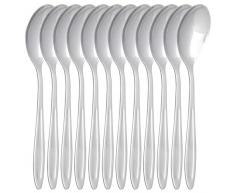 Gastro Spirit - 12-er Set ESS-Löffel/Suppen-Löffel - Silber, 20 cm (L), Chromstahl, Spülmaschinenfest - 3 Setgrößen (12/24/36), weiteres Besteck aus der Serie P1 erhältlich