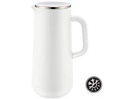 WMF Isolierkanne Thermoskanne Impulse, 1,0 l, für Kaffee oder Tee Drehverschluss hält Getränke 24h kalt und warm, weiß