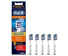 Oral-B TriZone Aufsteckbürsten, Mit innovativer 3-Zonen-Tiefenreinigung, 5 Stück
