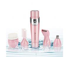 Miserwe Elektrorasierer Damen Gesichtshaarentferner für Frauen – Schmerzloser Haarentferner Lady Shaver für Gesicht Bikinizone Körper Augenbrauen Nase, IPX4 Wasserdicht USB Aufladbar