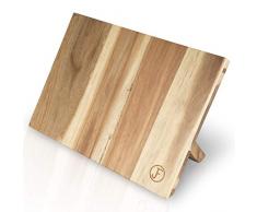 J. Frederic Messerblock magnetisch ohne Messer / Messerbrett magnetisch / magnetischer Messerblock aus Holz (Akazie) / Magnet Messerhalter