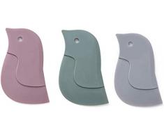 Nobrand Silikon-Schaber für die Küche, Schaber, Mehrzweck-Schaber, einfach zu bedienen, sauber, wiederverwendbar, 3 Stück