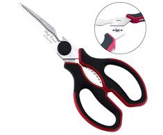 Neueste robuste Küchenschere - Preis gekrönte beste Mehrzweckschere für Hähnchen, Pute, Fisch, Fleisch, Gemüse, Kräuter und BBQs - So scharf wie ein Messer