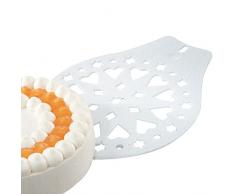 Westmark Torten-/Kuchenheber und Verzierschablone, Durchmesser: 28,2 cm, Kunststoff, Weiß, 31412270