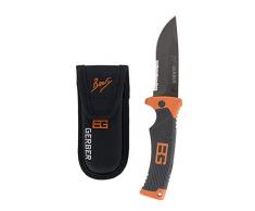 Gerber Bear Grylls Outdoor-Messer mit Teilwellenschliff, Klappbar, Folding Sheath Knife, Klingenlänge: 9,5 cm, Rostfeier Stahl, 31-000752