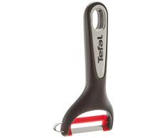 Tefal Ingenio K20718 Gemüseschäler, 22 cm, Kunststoff, schwarz/rot