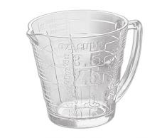 Dajar 55172 Messkanne aus Hartglas 1,13 L Pasabahce, Glas, Transparent, 14 x 14 x 14 cm