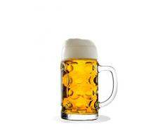 Stölzle Oberglas ISAR Maßkrug 0,5 l- Original Biermaßkrug Oktoberfest, Bierglas, Tradition, Augenkrug, 2 Stück, spülmaschinenfest, hochwertige Qualität
