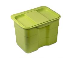 Biobin Multifunktionsbehälter 4,2 L grün mit Deckel 170 x 227 x 172 mm zum Einhängen Bio Abfallbehälter Entsorgung von SO-TECH®
