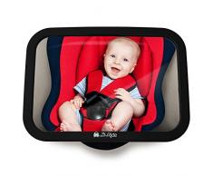 Rücksitzspiegel fürs Baby, Bruchsicherer Auto-Rückspiegel für Babyschale, Autositz-Spiegel ohne Einzelteile, für Kinder in Kinderschale, Kindersitz, Babysitz, Reboarder in universeller Passform