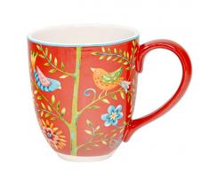 Jumbotasse Becher XXL folkloristische Deko 810 ml aus Keramik Trinkbecher Smoothie Becher Geschenk Büro Tasse für Kaffee Teetasse Cappuccino Kaffeebecher Jumbo-Tasse Riesentasse XXXL von DUO (Kurpie)