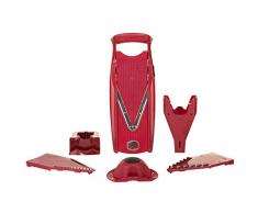 Börner V5 Gemüsehobel Powerline Profi Set rot Mandoline Krauthobel Gemüseschneider Gemüsereibe Gurkenhobel