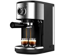 Bonsenkitchen Espressomaschine mit Siebträger, 1450W Hohe Leistung Edelstahl Kaffeemaschine, 15 Bar Siebträgermaschine für Espresso, Cappuccino und Latte Machiato, 1 oder 2 Tassen (CM8902, 1.25L)