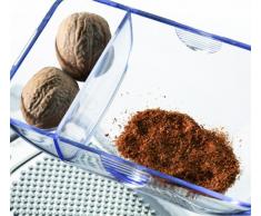 Leifheit Parmesanreibe ComfortLine-Serie, reiben in zwei Richtungen für doppelt so schnelles Ergebnis, Käsereibe mit Auffangbehälter, spülmaschinenfest, Reibe, Hobel, Parmesanhobel mit Dose