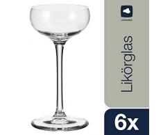 Leonardo Cheers Likörschale, 6-er Set, 90 ml, spülmaschinenfest, Teqton-Kristallglas, 061645