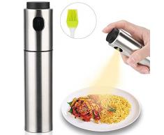 CIE Öl Sprayer, Olivenöl Sprayer Flasche, delstahl ölzerstäuber ölsprüher/ölspender Pumpe Essigspender Essigsprüher Essig öl Sprayer, Leicht zu reinigen für Hausmannskost, Grillen im Freien, Picknick