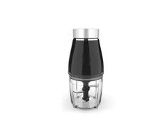 Haushalt Kleines Baby Nahrungsergänzungsmittel-Maschine, EIN Tragbarer Mini-Stir Fleischwolf Fruchtsaftmilchshake Mixer, Küchenmühle Dick Borosilicatglas Geschmacklos,Schwarz