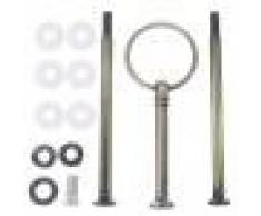 3-Tier Ring Rund Kuchen Kuchen Teller Ständer Griff Armatur (Bronze)