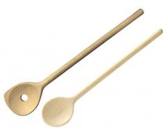 Westmark 13922270 Rührlöffel Natur Pur , Holz, beige, 36 x 7.5 x 3 cm, 2 Einheiten