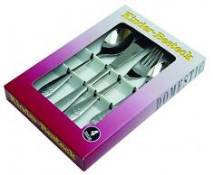 Mäser, Kinderbesteck 4-teilig, aus rostfreiem Edelstahl 18/0, Messer, Gabel, Löffel im Bärchendesign